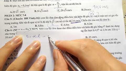 Vận tốc, lực căng, gia tốc đầy đủ dễ hiểu nhất-Vật Lý 12-Dao Động Điều Hòa