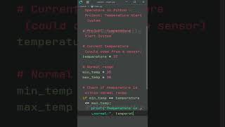 Chaining Comparison Operators in Python   Project Temperature Alert System #coding #code #programmin
