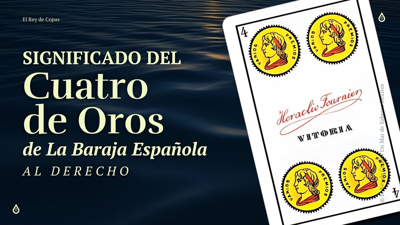 Significado: Cuatro de Oros Baraja Española | Aprende a leer las cartas