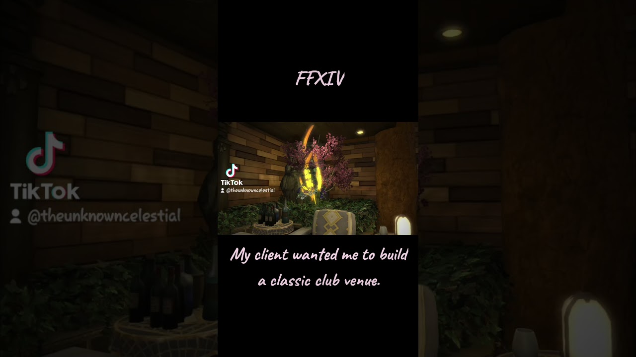 Final Fantasy XIV. My Client Wanted Me To Build A Classic Club Venue. 