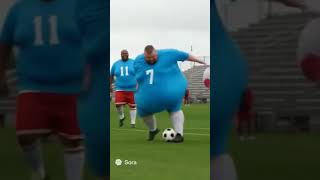 fat people playing soccer football #funny