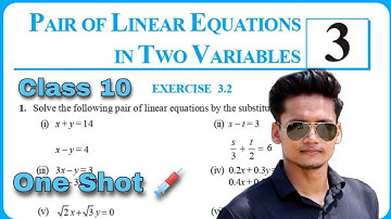 Class 10 Ex 3.2 Q1 Q2 Q3 Linear Equations in two variables Chapter 3 NEW CBSE NCERT Syllabus Rajmith