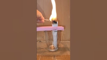 Smoke in a Glass Experiment with Paper & Matchstick | Cool Science Trick Easy Science Experiment