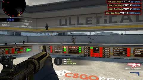 Aimbotz 100 Kills Challenge M4A4 #4 CS:GO(Terrible Graphics)