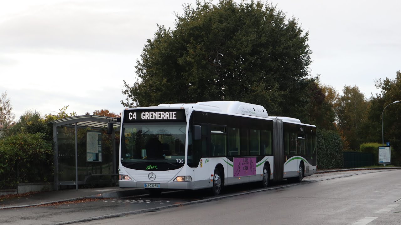 Mercedes-Benz Citaro G GNV n°733 | ligne C4 Les Sorinières - Greneraie | Réseau TAN | Nantes