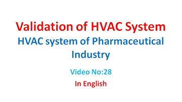 Validation of HVAC System in English [Video No 28]