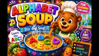Alphabet Soup Stir and Sing 🍲🎶 | Fun ABC Song for Kids | Learn the Alphabet