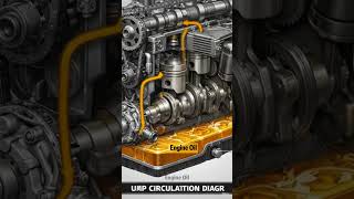 Engine oil circulation diagram.