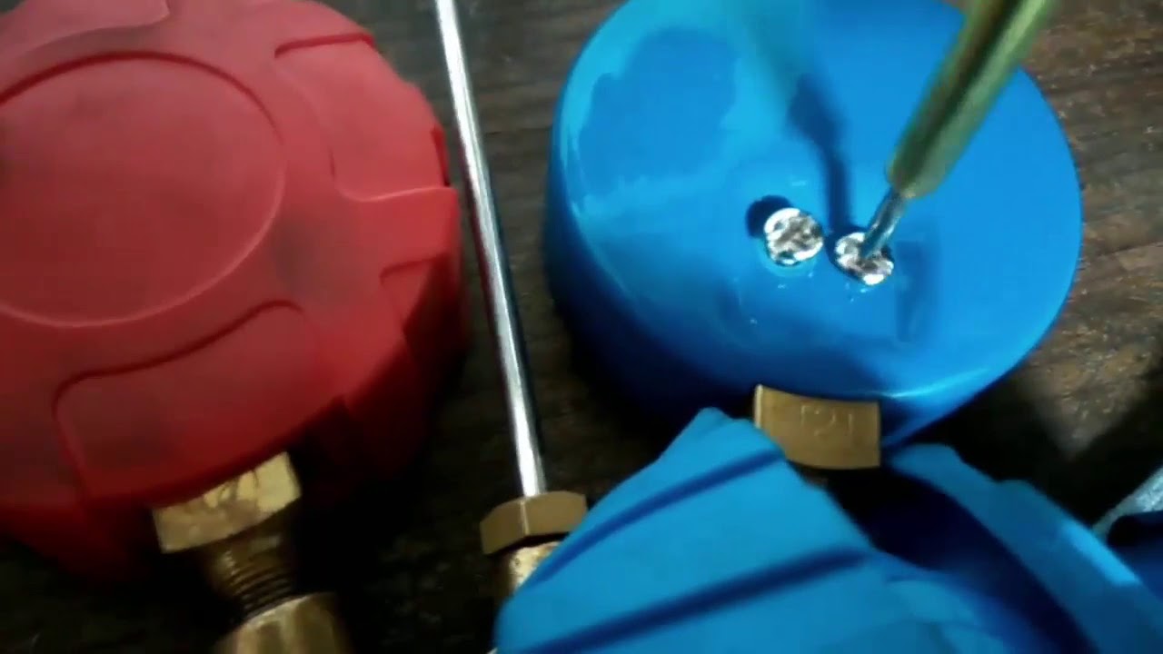 How to Gauge manifold repair and ok bangla bd YouTube