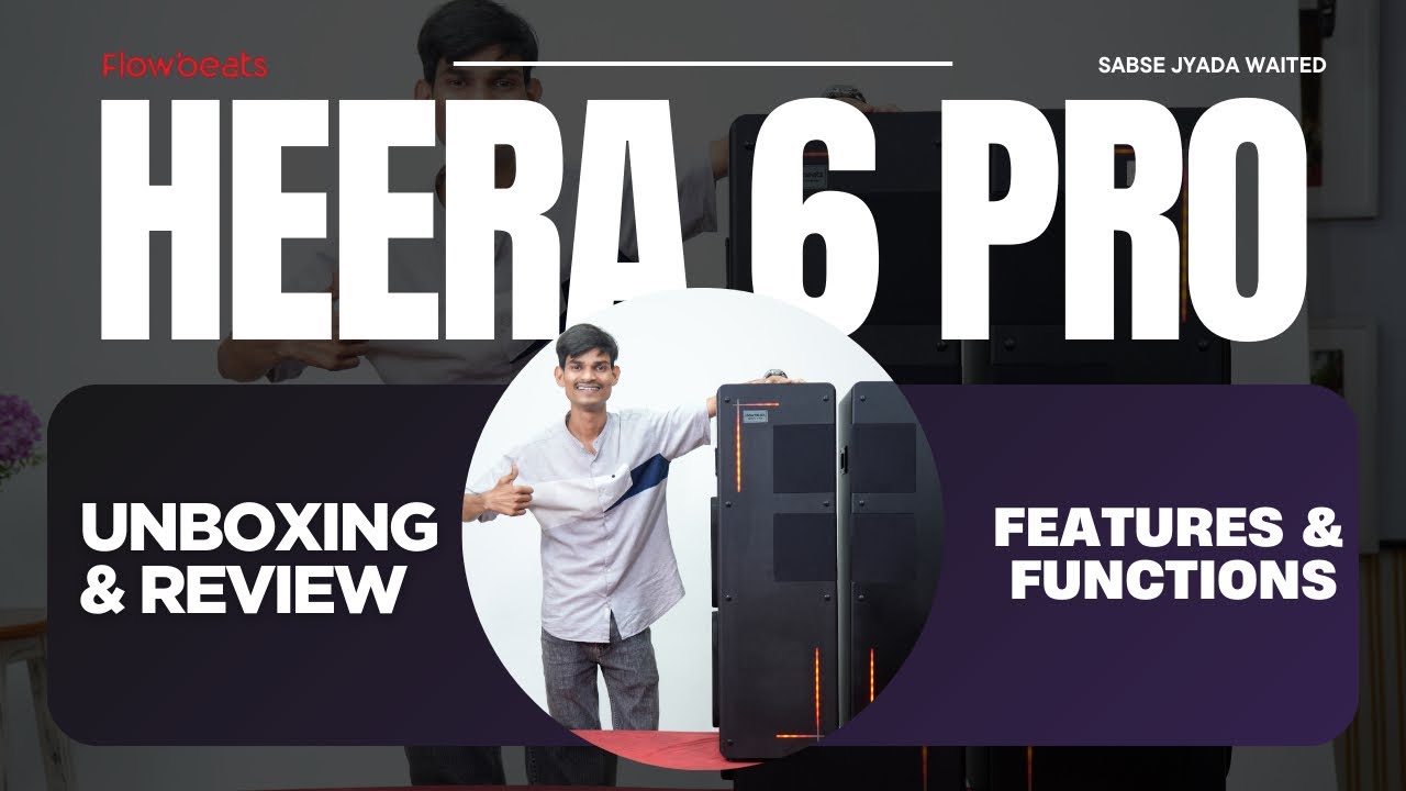 FLOWBEAT सबसे सस्ता DJ SPEAKER || LAUNCH HEERA 6 PRO || FLOWBEAT TILAK NAGAR