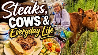 A Real Day In Our Life: Big Groceries, Bryants Fixes Supper, Cow Checks, Health Update & More