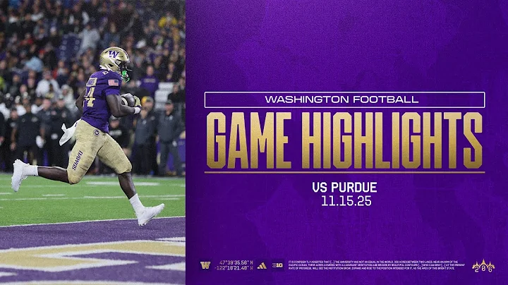 Washington 49, Purdue 13 | Huskies Highlights