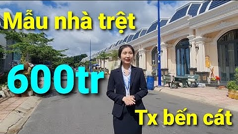 Mẫu nhà trệt 600tr được nhiều khách hàng săn đón tại tx bến cát