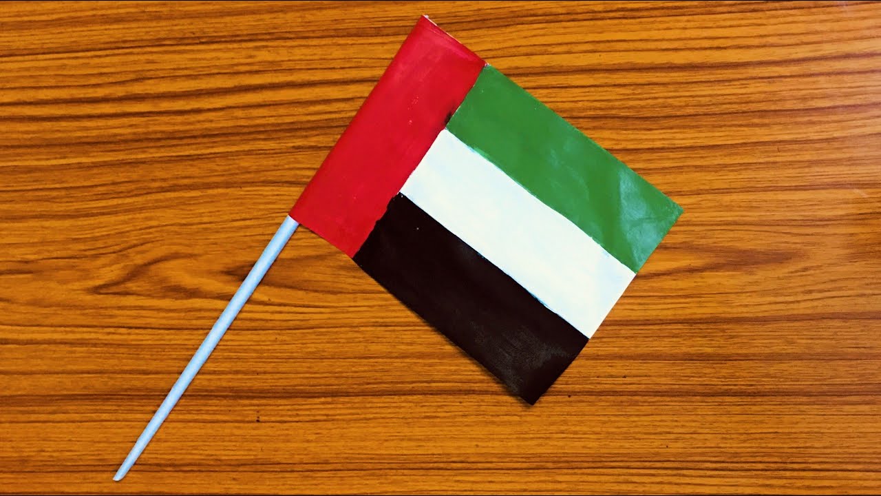 How to make UAE Flag 🇦🇪|easy UAE Flag making idea for kids 
