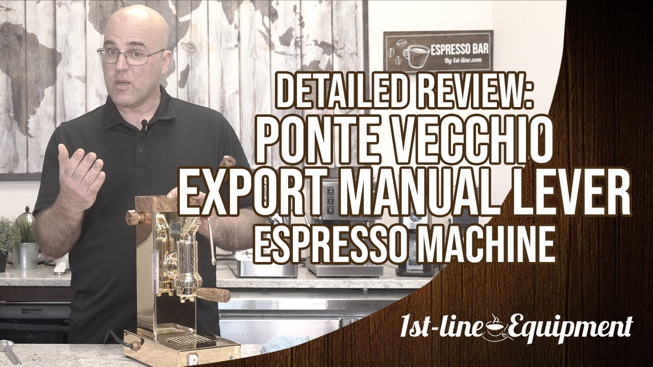 Pontevecchio Lever Espresso Machine Export Black