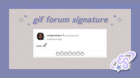 ➤ How to have GIF Forum Signature on Everskies | Ceverowe