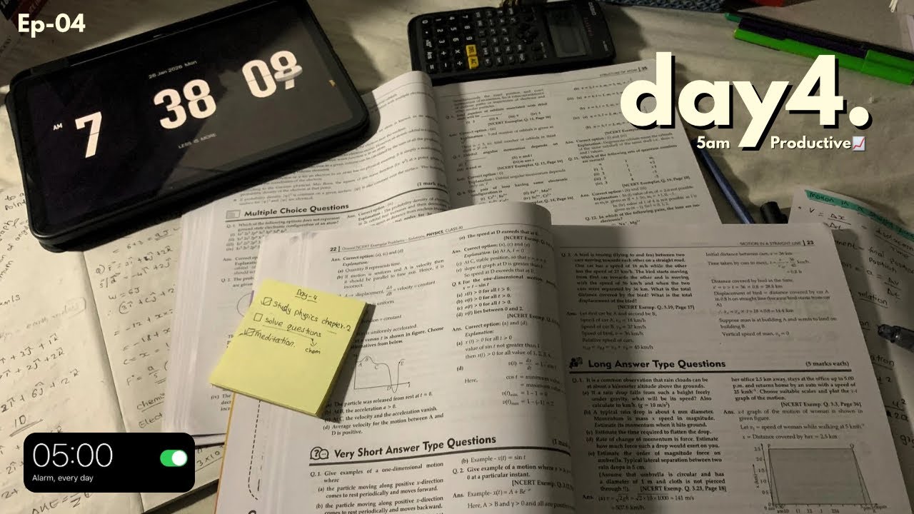 Waking Up at 5am🕔11th Grader🙌🏼Board Exam Prep📚Episode-4 of Comeback Series📈Malayalam Study Vlog🤍