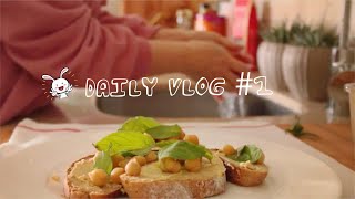 KARANTİNA GÜNLÜKLERİ #1 | Sessiz Vlog | Humus Tarifi  ,Kinoa Salatası | Daily vlog | Günlük vlog