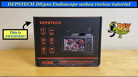 Depstech DS300 Endoscope unbox review tutorial