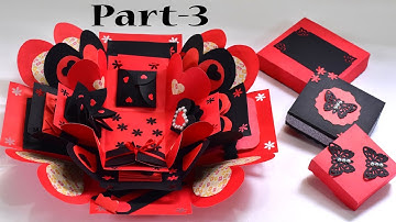 Explosion Box Tutorial / How To Make Explosion Box / DIY Explosion Box - Explosion Gift Box | Part 3