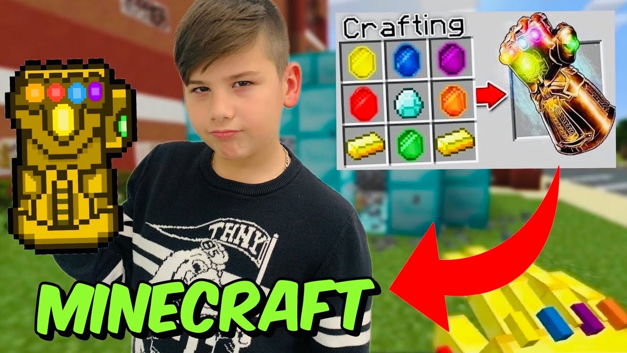 ΦΤΙΑΧΝΩ INFINITY GAUNTLET ΚΑΙ ΨΑΧΝΩ ΓΙΑ INFINITY STONES Minecraft Famous Games @FAMOUSTOLI