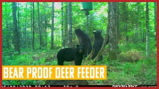 Upper Peninsula Michigan Deer Camp Bear Proof Feeders