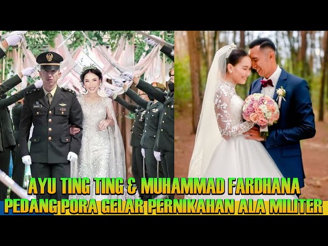 Gelar Pernikahan Ala Militer Ayu Ting Ting & Muhammad Fardahna Upacara Pedang Polar Bakal Megah class=