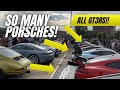 CRAZY Porsche day at coffee and cars! 