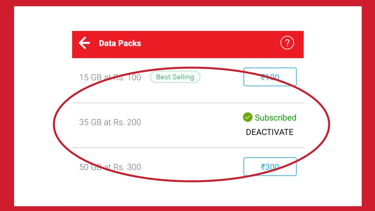 Airtel Extra Data Purchase Deactivate how To Process YouTube