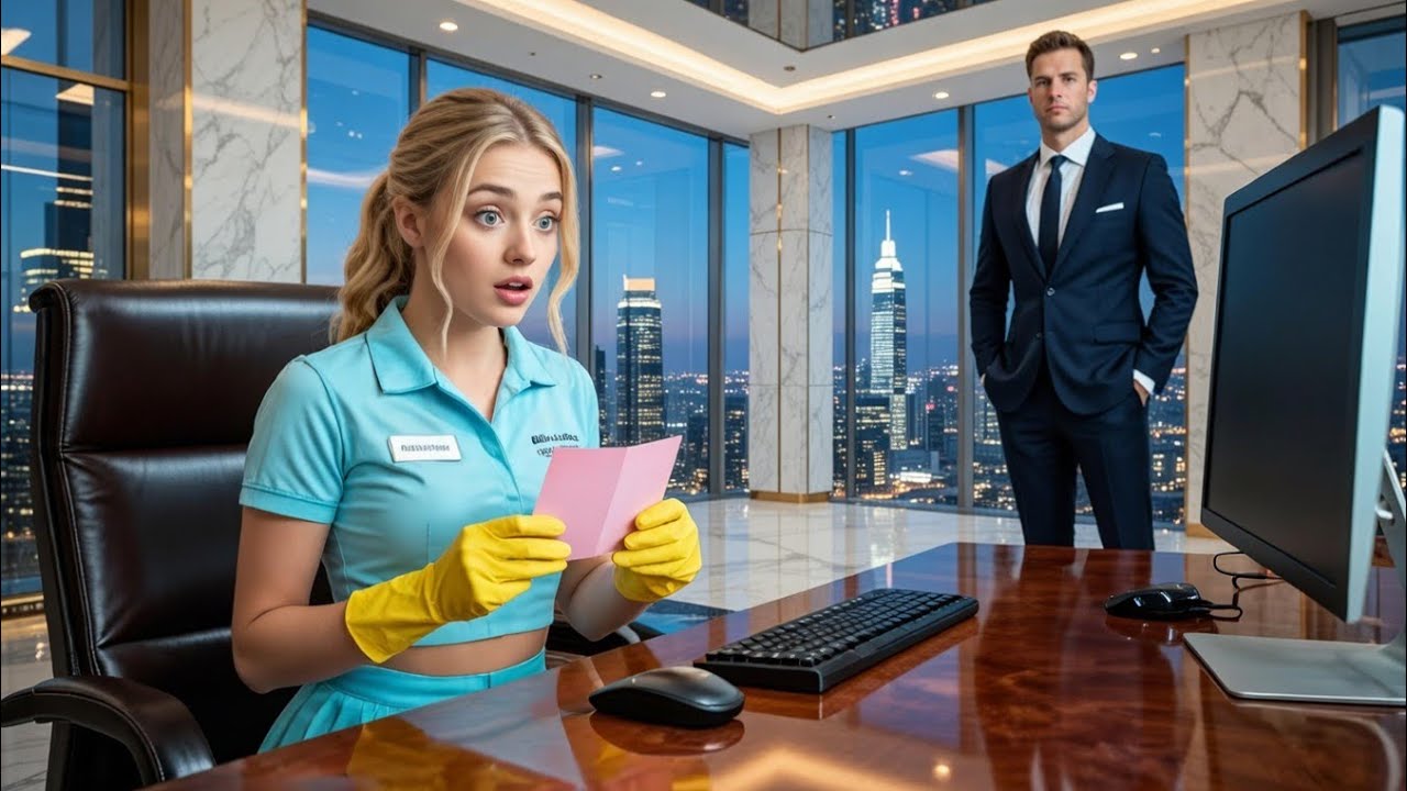 Одинокая мама убирала офис директора ночью пока он ненашёл письмокоторое её дочьоставила на егостоле