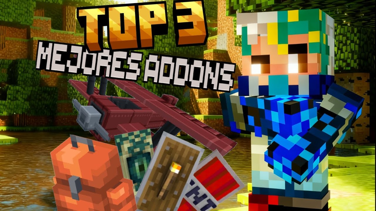 ¡Top 3 mejores addons para que agregues a tu Minecraft bedrock! 🪃 - YouTube