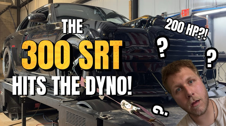 The SRT 300 Hits The Dyno!