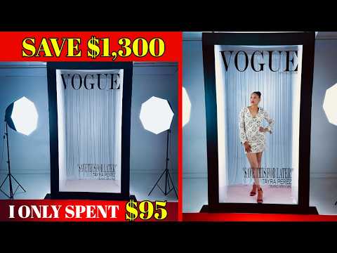 DIY Life-Size Magazine Cover Backdrop: Save $1,300! (Vogue Style)