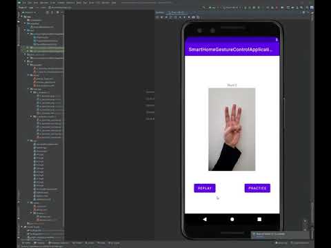 Smart Home Gesture Control Application Android Studio CSE 535 Project 1