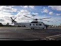 Airbus Helicopter H225 TakeOff at Helitech London October 8, 2017