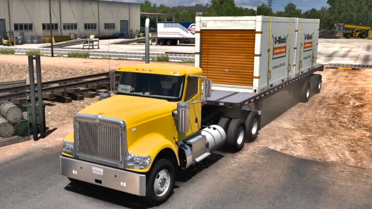 Delivery to Modesto, California in ATS 1.54 | International 9900i TRUCK