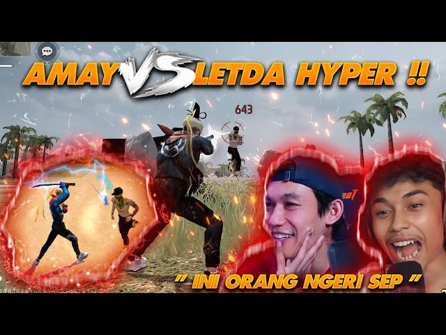 Lawan SEPUH FF🥶 Prank streaming Letda Hyper & Asep Rocky no setingan class=