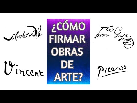 Video: Cómo Firmar Dibujos