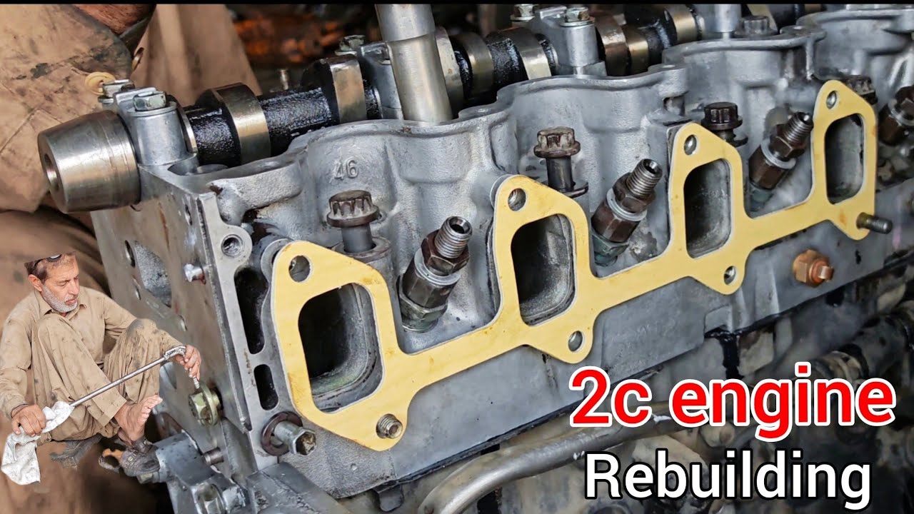 How to Toyota 2c engine rebuild //. Toyota 2c 2000cc engine full ...