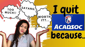 Why I Quit ACADSOC