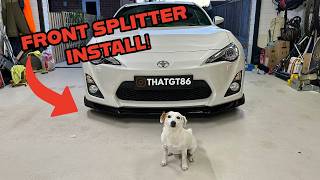 How To Install Maxton Design Splitter To Gt86  Brz  Frs