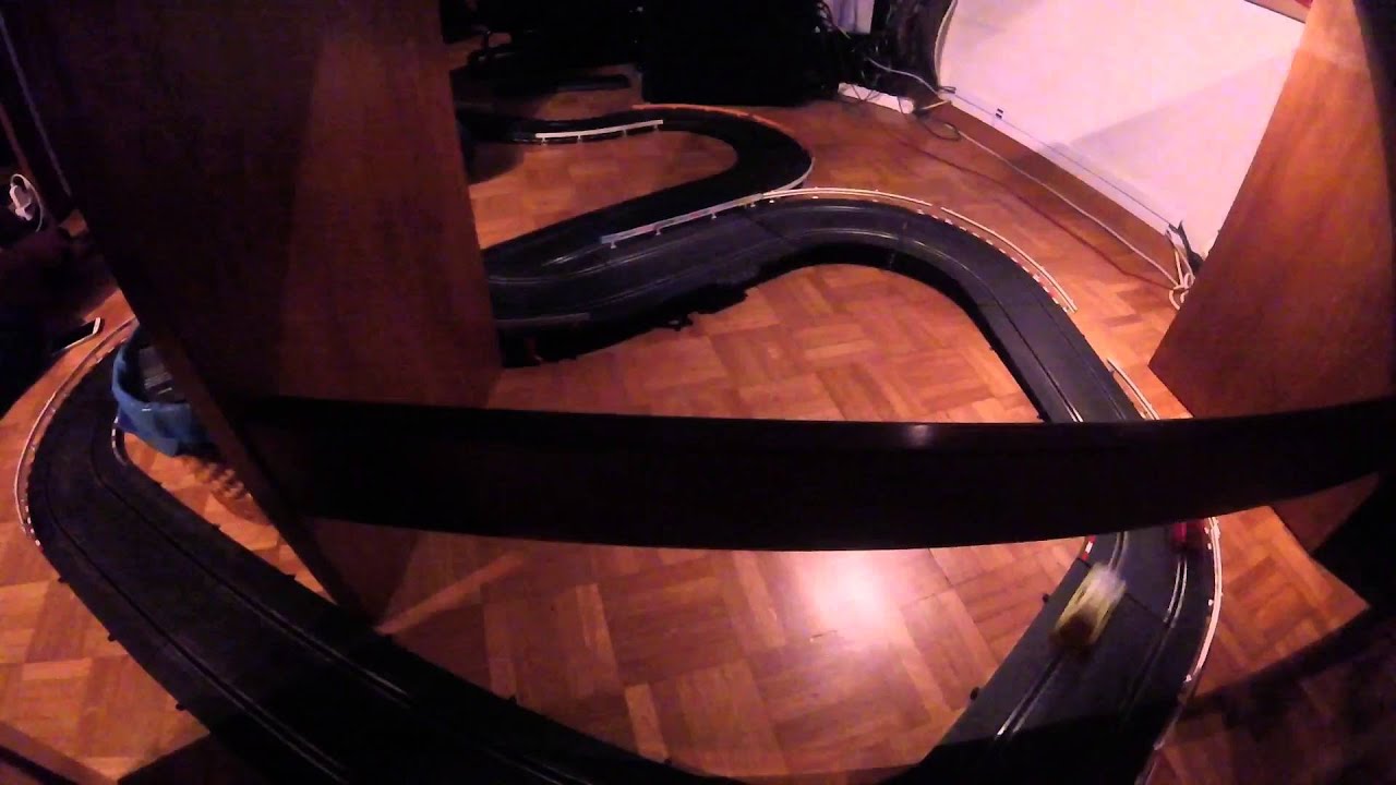 Homemade Slotcar track - Gopro hero+