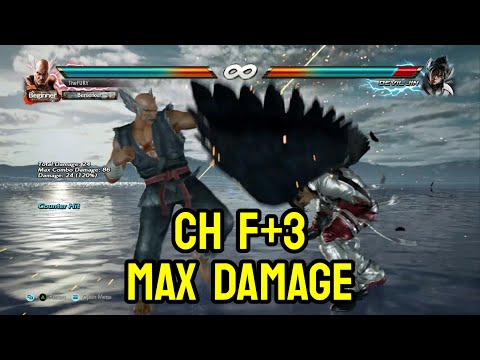 Heihachi F3 Combos | 108 Damage (Outdated)