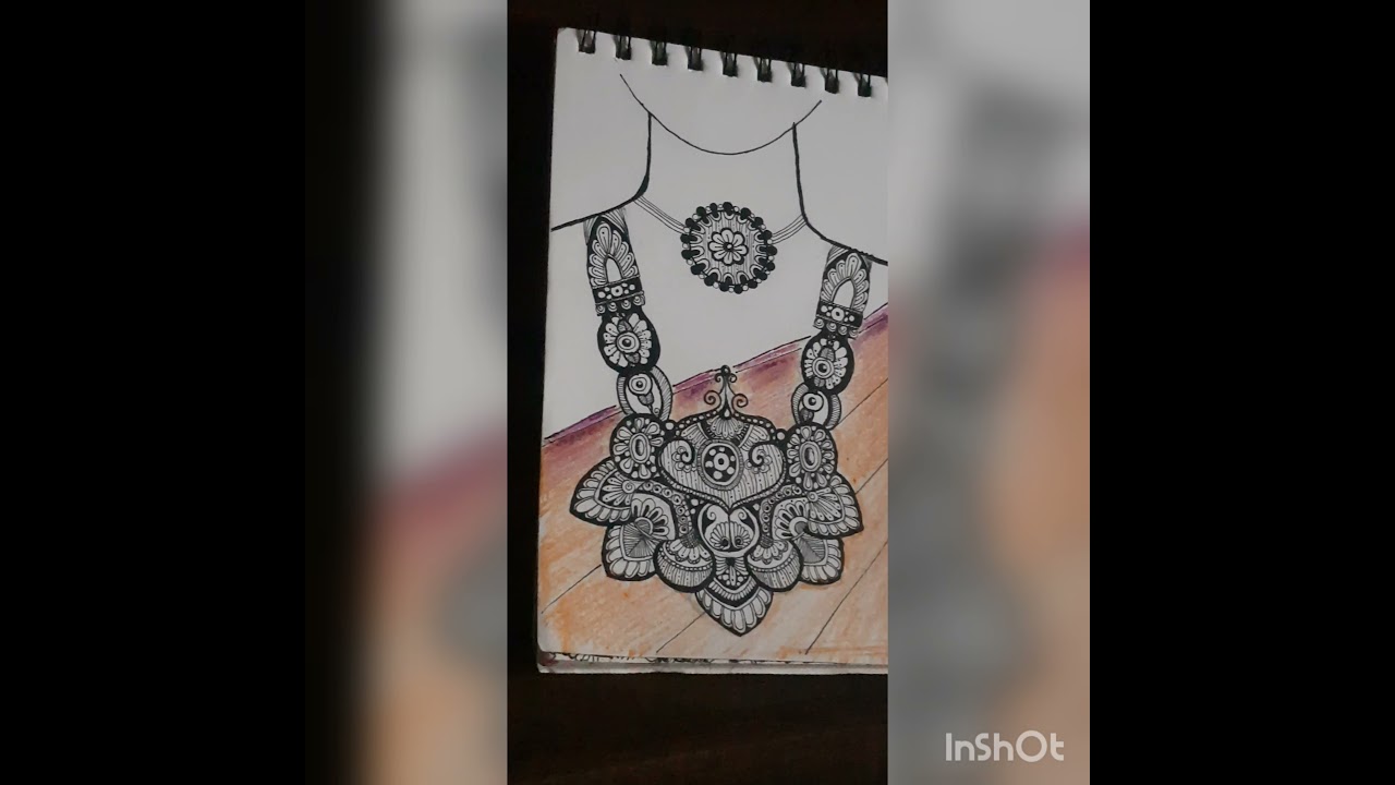 jewelry mandala | necklace mandala |  chocker mandala | easy beginners mandala