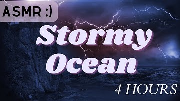 ASMR | 4 hours Stormy Ocean Towel Sounds for the Deepest Sleep - no talking