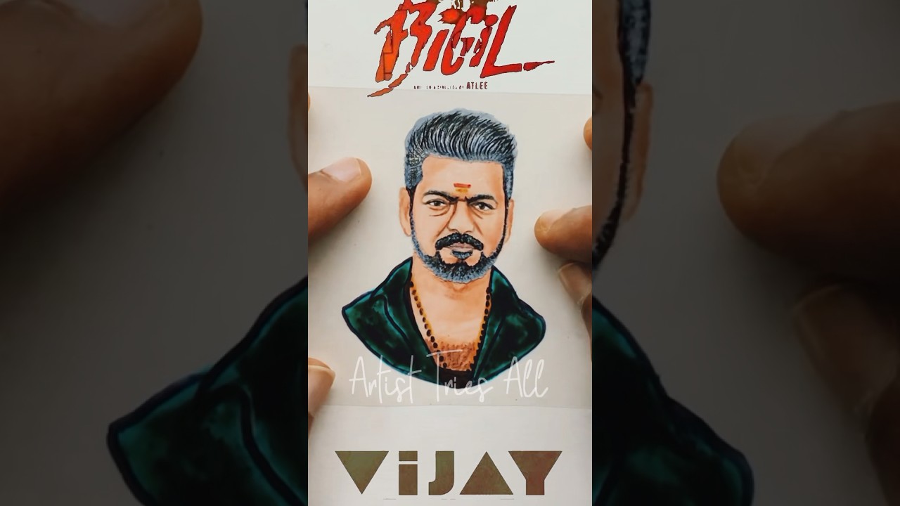 Thalapathy Vijay Movie Career Drawing Part-3 