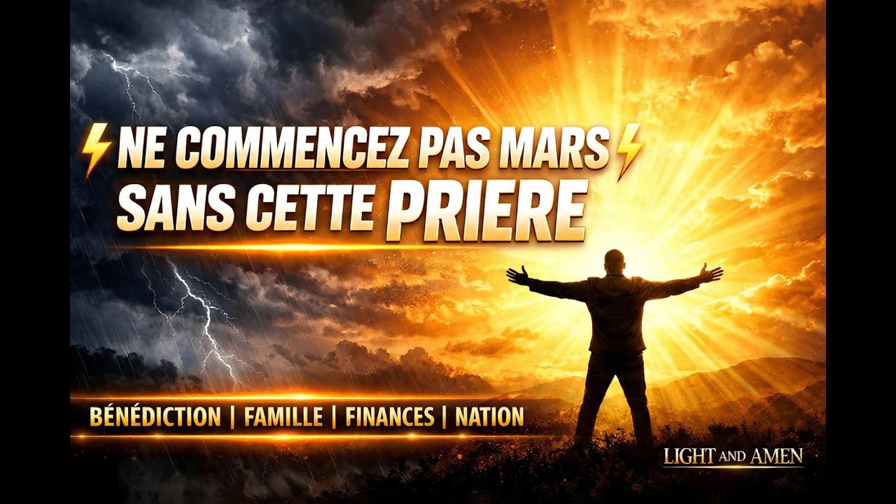 NE COMMENCEZ PAS LE MOIS DE MARS SANS CETTE PRIÈRE DE BÉNÉDICTION