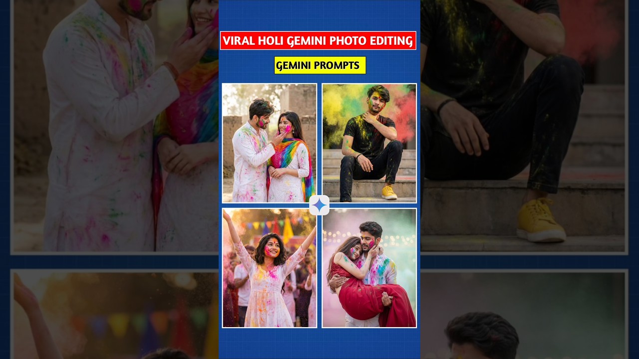 100+ Holi ai prompts | Ai se holi ka photo kaise banaen | Gemini photo edit holi | Gemini ai prompts