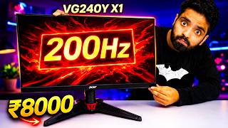 I Bought a ₹8000 200Hz Monitor… Acer Nitro VG240Y X1 Review