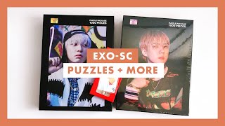 Unboxing ♡ EXO-SC 세훈&찬열 1 Billion Views Puzzles + Baekhyun 백현 Delight Projection Keyring screenshot 5